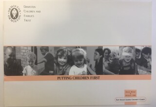 Cover of the Ormiston Children and Families Trust 1998 annual report, 'Putting Children First'